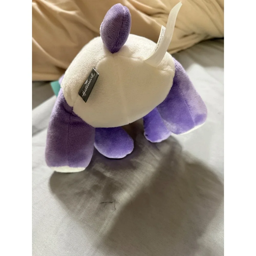 Hallmark‎ Purple Panda Valentine Plush Stuffed Animal Heart Eyes Red Bow NWT